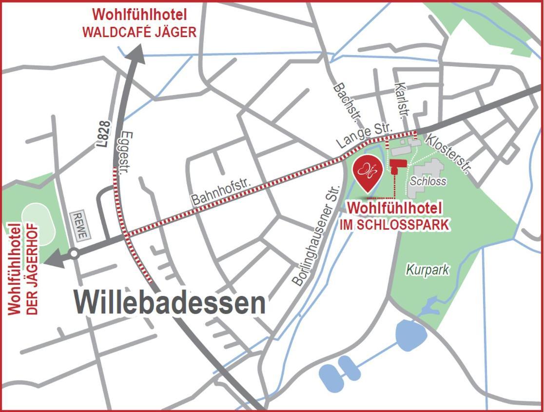 Wohlfuehlhotel Im Schlosspark - Self Checkin Willebadessen Exterior photo