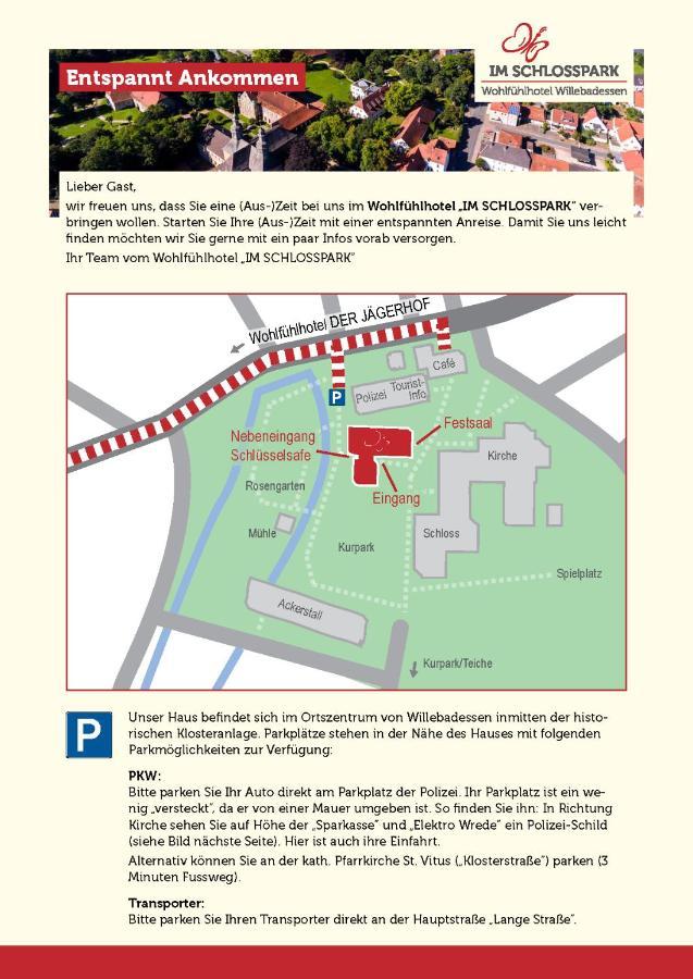Wohlfuehlhotel Im Schlosspark - Self Checkin Willebadessen Exterior photo